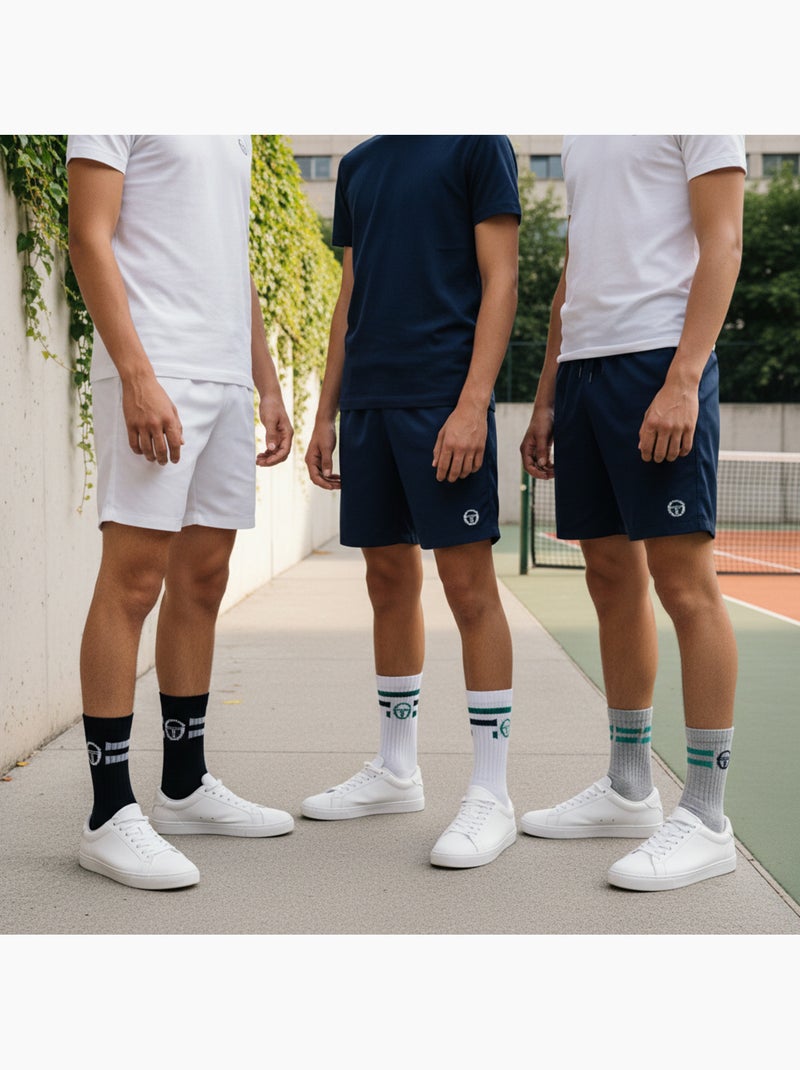Sergio Tacchini Confezione di calzini da tennis per bambini Crew Set da 6 paia Blu marino - Kiabi