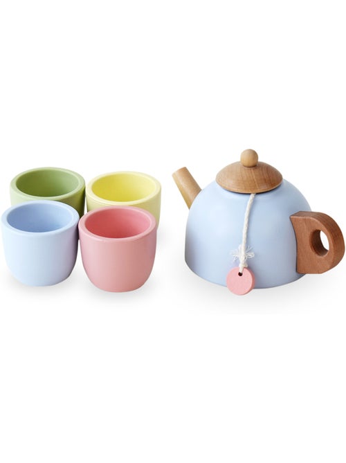 Servizio da te legno bambini 20x15cm vassoio 7 pezzi mamabrum - Kiabi
