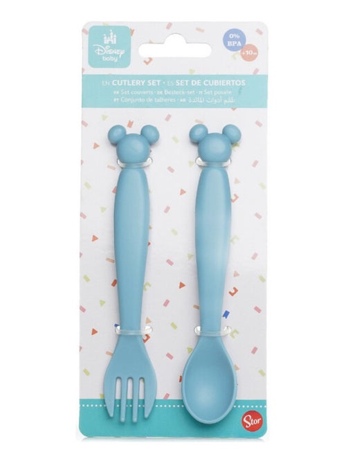Servizio di posate per bambini Disney Mickey, 2 pezzi, in PP Thermobaby, senza BPA - Kiabi