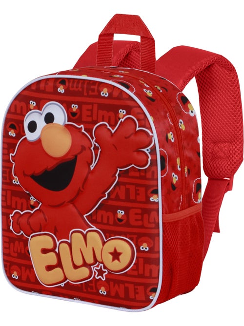 Sesame Street Elmo Happy Zainetto 3D Elite, Rosso - Kiabi Sesame Street Elmo Happy Zainetto 3D Elite, Rosso - Kiabi