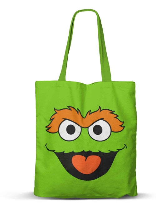 Sesame Street Oscar il Brontolone Face Borsa della Spesa Shopping FAN, Verde - Kiabi Sesame Street Oscar il Brontolone Face Borsa della Spesa Shopping FAN, Verde - Kiabi