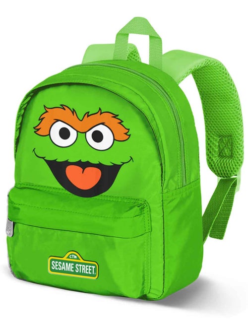 Sesame Street Oscar il Brontolone Face Zainetto Prescolare Joy, Verde - Kiabi