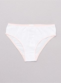 Set 10 mutandine tinta unita - Kiabi