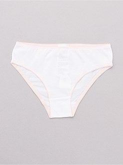 Set 10 mutandine tinta unita - Kiabi