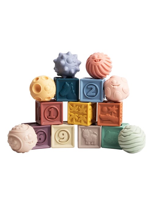 Set 15 cubi e palline sensoriali in silicone | Magni - Kiabi