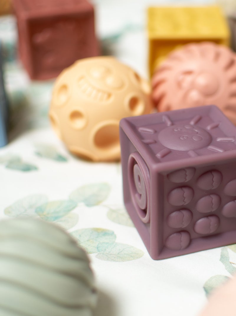 Set 15 cubi e palline sensoriali in silicone | Magni Multicolore - Kiabi
