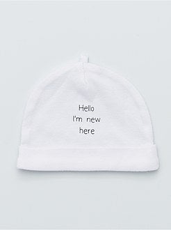 Set 2 berretti cotone bio - Kiabi