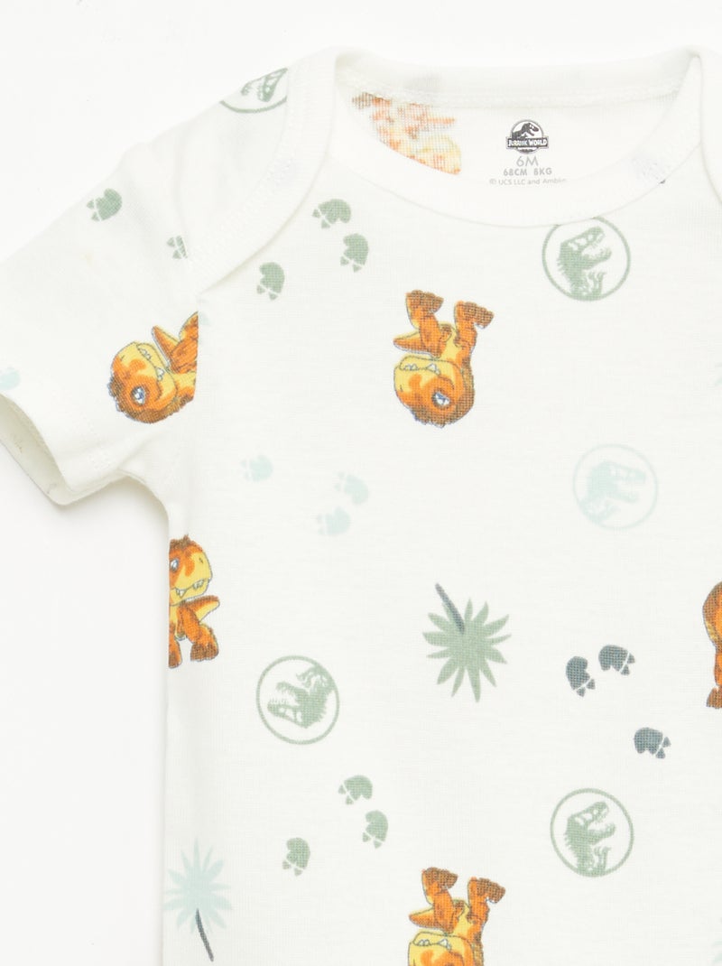 Set 2 body \'Jurassic World\' Verde - Kiabi