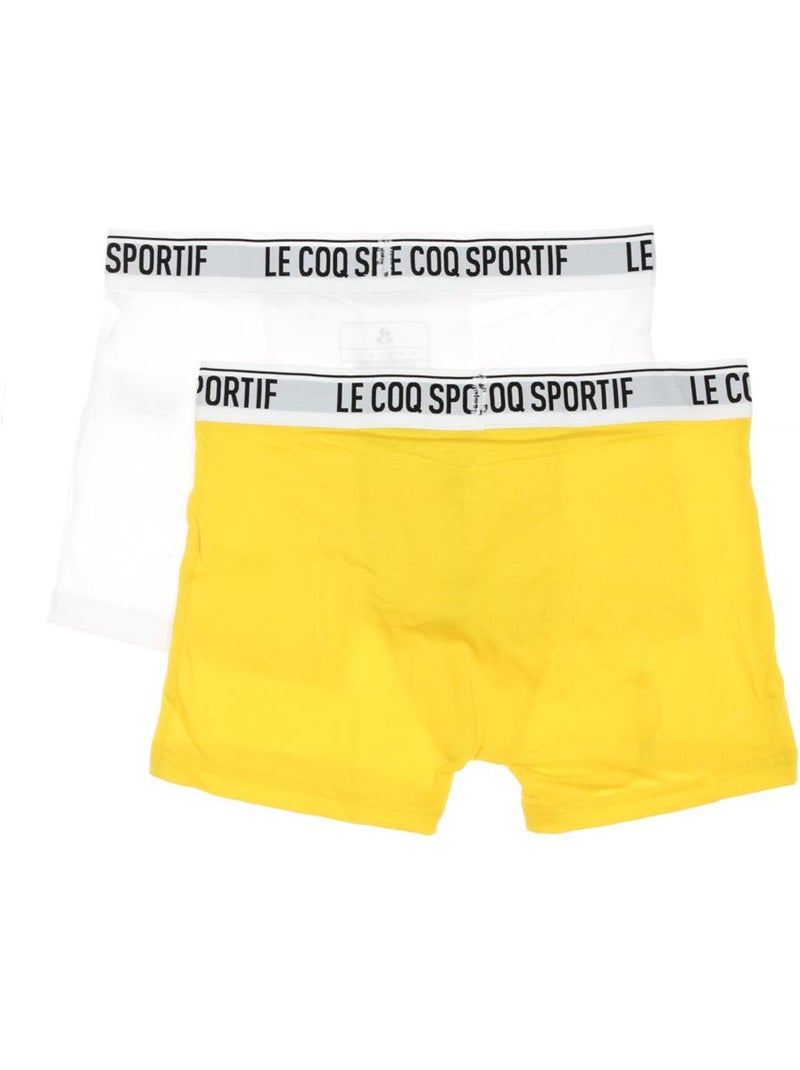 Set 2 Boxer Uomo Le Coq Sportif Giallo - Kiabi