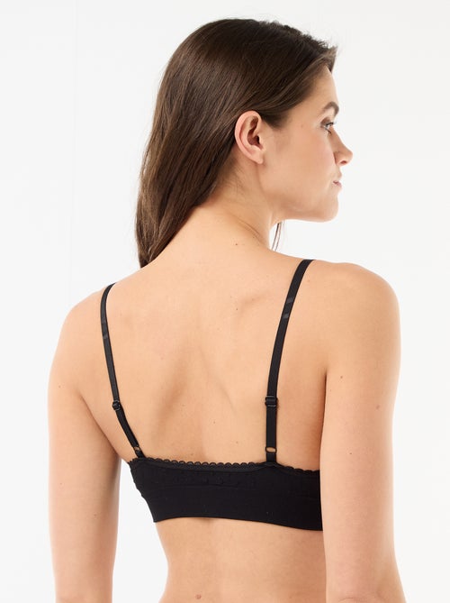 Set 2 brassière in maglia trapuntata - Kiabi