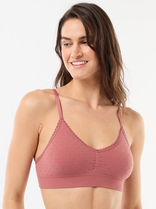 Set 2 brassière in maglia trapuntata - Kiabi