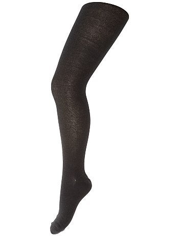 Set di 2 paia di collant tinta unita + lucidi - BEIGE - Kiabi - 9.00