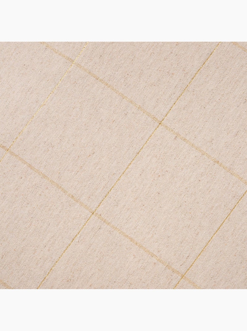Set 2 copricuscini natale a quadri, filo dorato, cotone - gamusi. Beige - Kiabi
