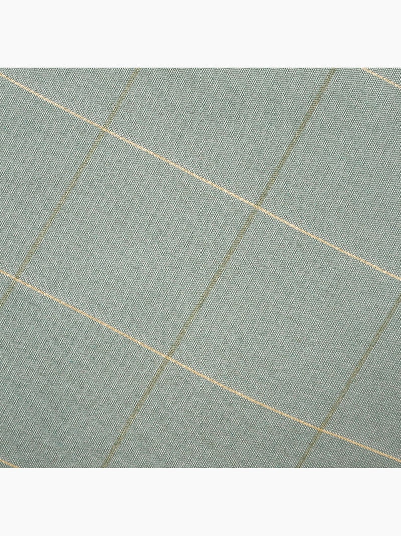 Set 2 copricuscini natale a quadri, filo dorato, cotone - gamusi. Verde acqua - Kiabi