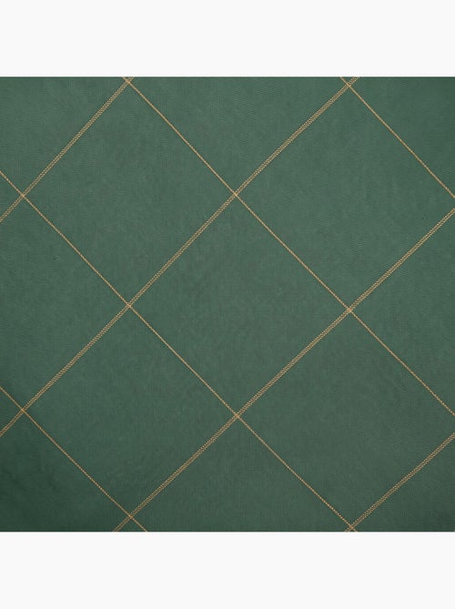 Set 2 copricuscini natale a quadri, filo dorato, cotone - gamusi. - Kiabi