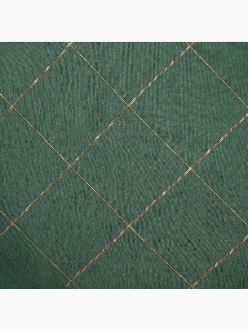 Set 2 copricuscini natale a quadri, filo dorato, cotone - gamusi. Verde - Kiabi