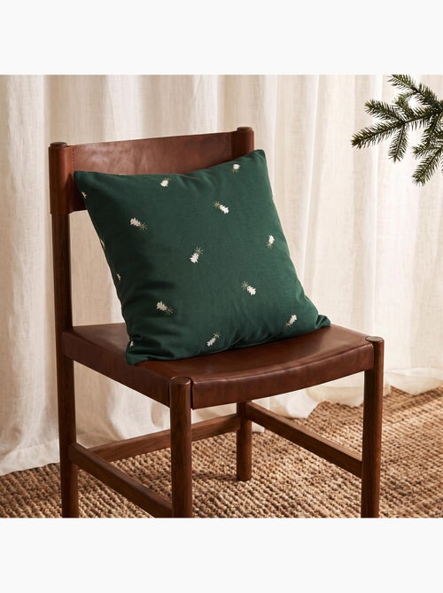 Set 2 copricuscini natale abeti, filo dorato, cotone - gamusi. - Kiabi Set 2 copricuscini natale abeti, filo dorato, cotone - gamusi. - Kiabi