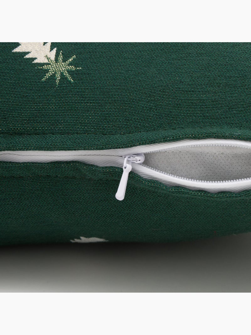 Set 2 copricuscini natale abeti, filo dorato, cotone - gamusi. Verde - Kiabi