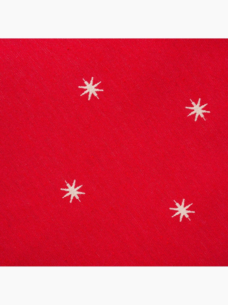 Set 2 copricuscini natale stelle, filo dorato, cotone - gamusi. Rosso - Kiabi