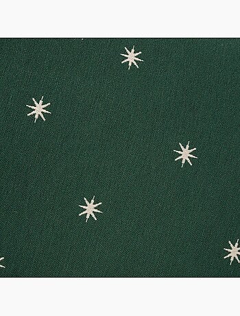 Set 2 copricuscini natale stelle, filo dorato, cotone - gamusi.
