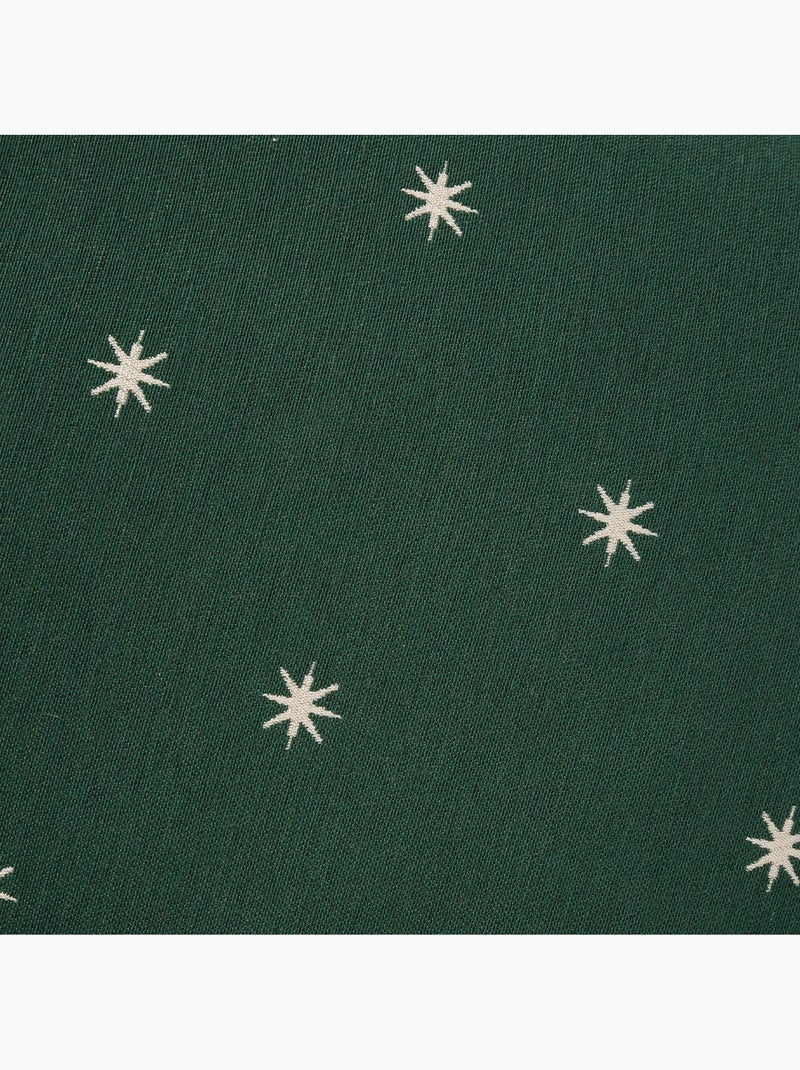 Set 2 copricuscini natale stelle, filo dorato, cotone - gamusi. Verde - Kiabi