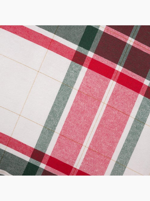 Set 2 copricuscini natale tartan, filo dorato, cotone - gamusi. - Kiabi Set 2 copricuscini natale tartan, filo dorato, cotone - gamusi. - Kiabi
