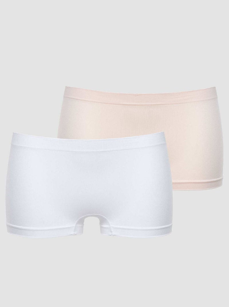 Set 2 culotte senza cuciture 'Billet Doux' BIANCO - Kiabi