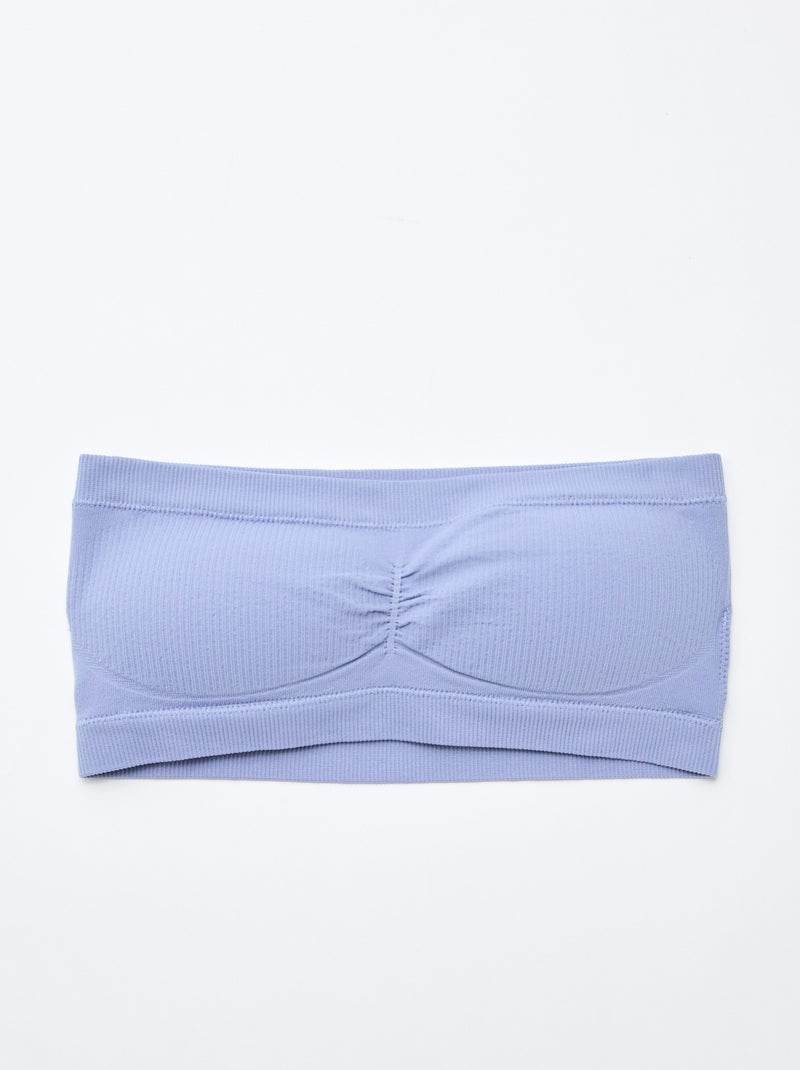 Set 2 fasce a costine senza cuciture Blu - Kiabi