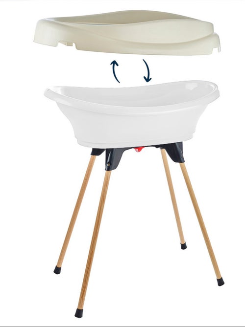 Set 2-in-1 Thermobaby VASCO: fasciatoio e vaschetta da bagno con tubo - Kiabi Set 2-in-1 Thermobaby VASCO: fasciatoio e vaschetta da bagno con tubo - Kiabi
