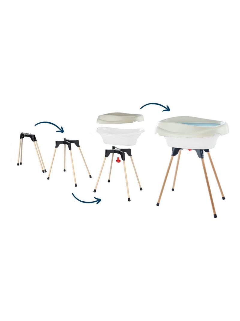 Set 2-in-1 Thermobaby VASCO: fasciatoio e vaschetta da bagno con tubo Bianco - Kiabi