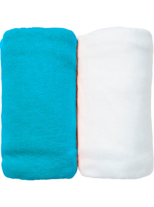 Set 2 lenzuola con angoli in jersey 40x80 cm in cotone biologico - Kiabi