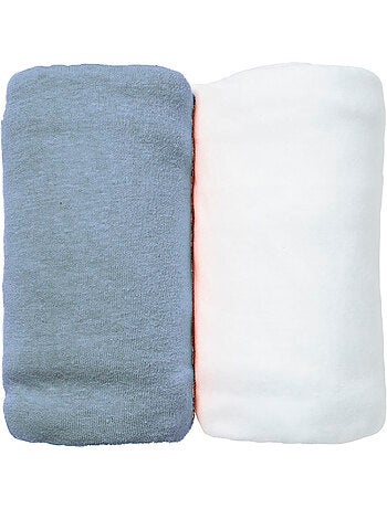 Set 2 lenzuola con angoli in jersey 60x120 cm in cotone biologico