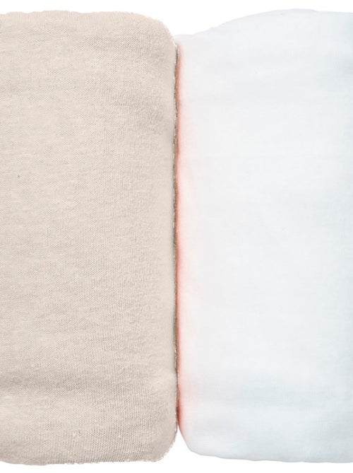 Set 2 lenzuola con angoli in jersey 60x120 cm in cotone biologico - Kiabi