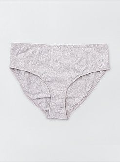 Taglie forti donna - Set 2 mutandine cotone - Kiabi