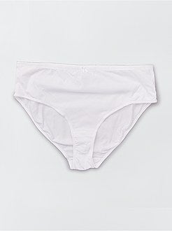 Taglie forti donna - Set 2 mutandine cotone - Kiabi