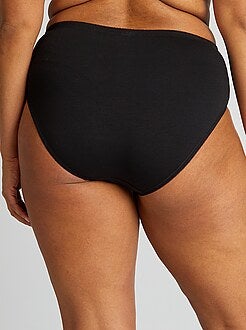 Taglie forti donna - Set 2 mutandine cotone - Kiabi