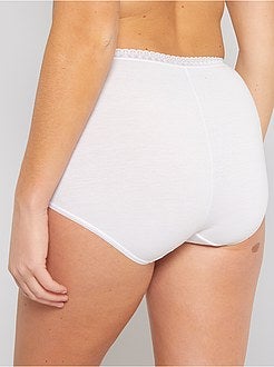 Set 2 mutandine maxi cotone 'Sans Complexe' - Kiabi