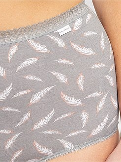 Set 2 mutandine maxi cotone 'Sans Complexe' - Kiabi