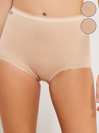 Set 2 mutandine maxi cotone stretch 'Playtex'