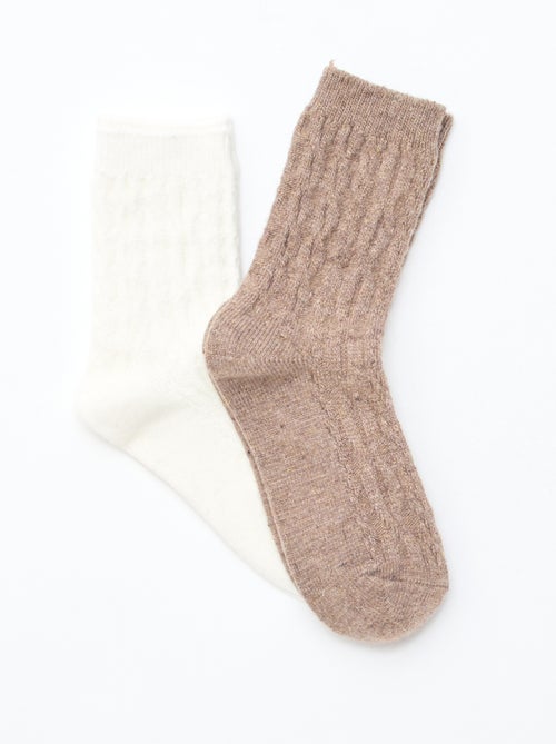 Set 2 paia di calze calde - Kiabi