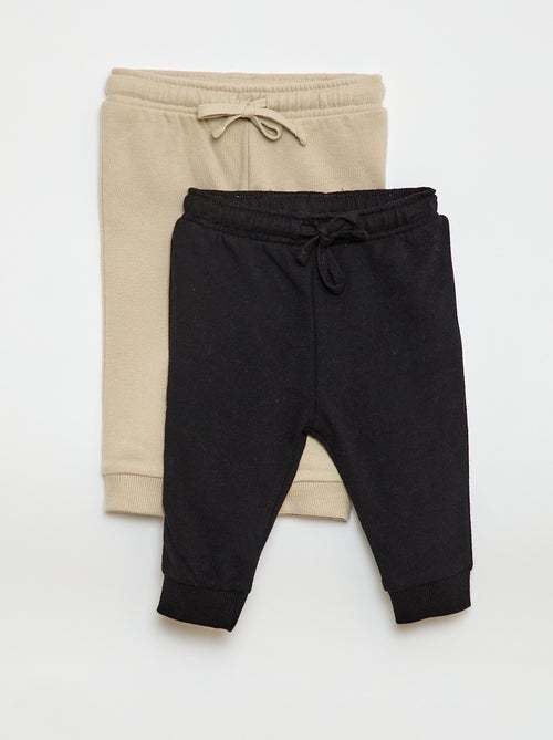 Set 2 pantaloni jogging in french terry - Kiabi