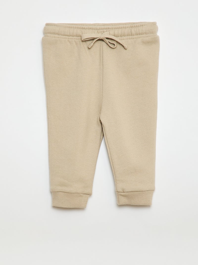 Set 2 pantaloni jogging in french terry Nero - Kiabi