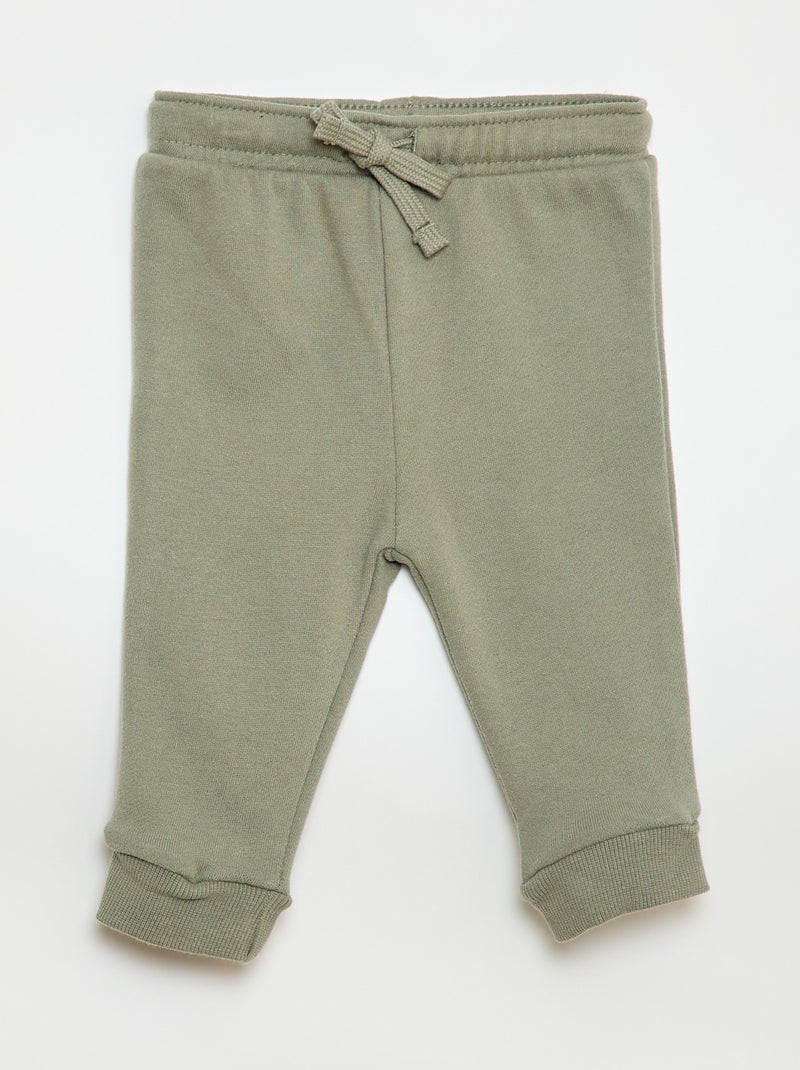 Set 2 pantaloni jogging in french terry Verde - Kiabi