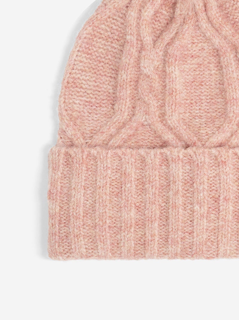 Set 2 pezzi - Berretto con pompon + scaldacollo Rosa - Kiabi