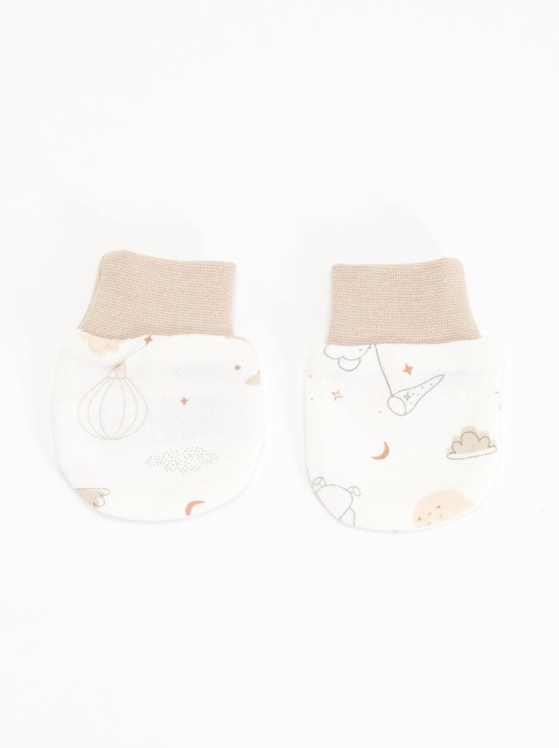 Set 2 pezzi - berretto e paio di muffole 'Petit Béguin' Beige - Kiabi