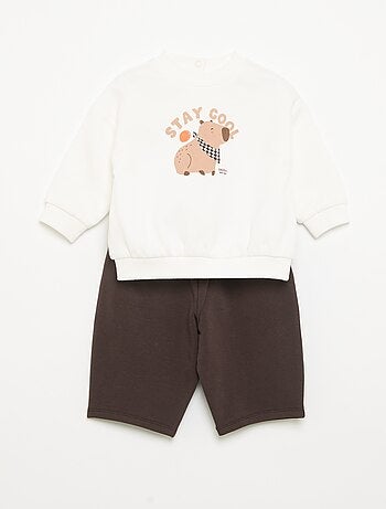 Set 2 pezzi - Felpa + pantaloni