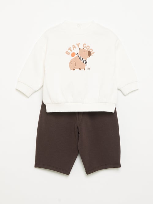 Set 2 pezzi - Felpa + pantaloni - Kiabi