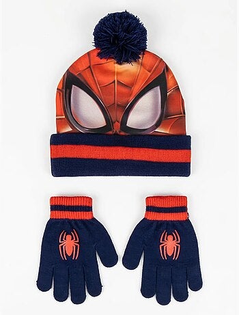 Set 2 pezzi berretto spiderman marvel