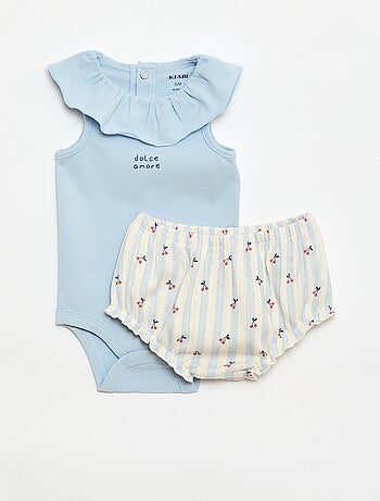 Set 2 pezzi body + culotte