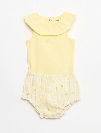 Set 2 pezzi body + culotte